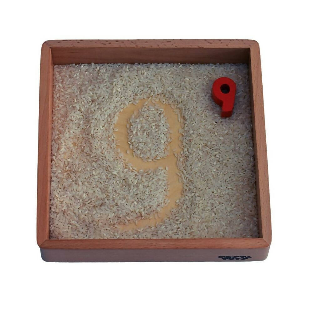 Nesta Toys Sensory Wooden Toy Set with Montessori Tray - Beech Wood | Grocsy