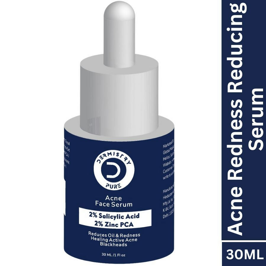 Dermistry 2% Salicylic Acid 2% Zinc Face Serum For Oily Acne Prone Skin Blackhead & Whiteheads Scars | Grocsy