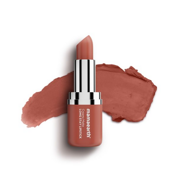 Mamaearth Creamy Matte Long Stay Lipstick - Brown Truffle | Grocsy