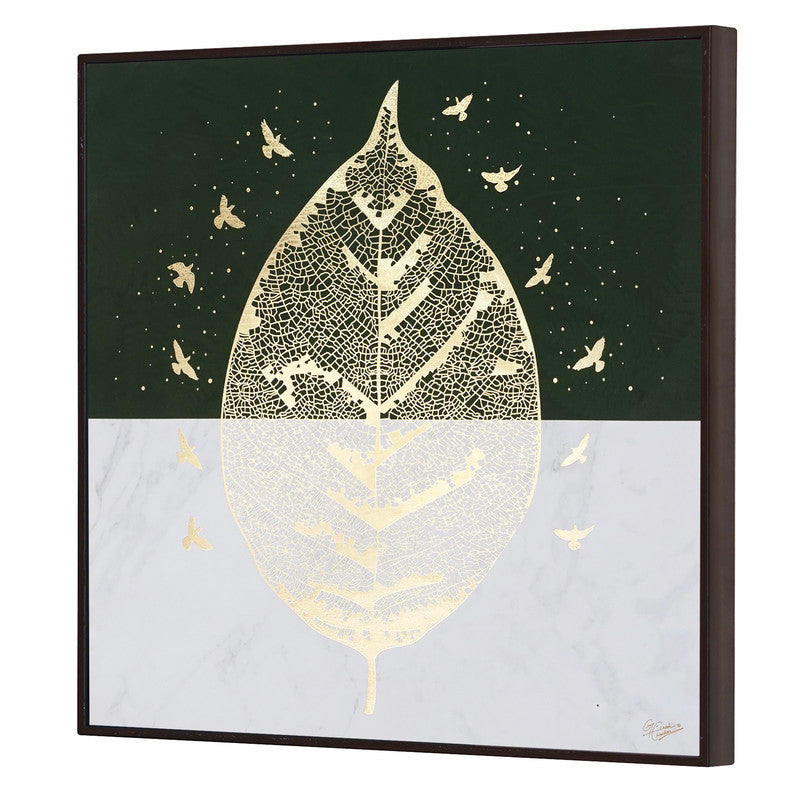 Tehzeeb Creations Golden Embossed Wall Painting | Grocsy