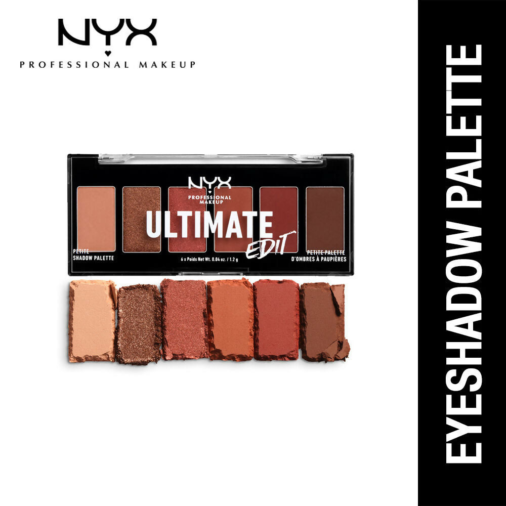 NYX Professional Makeup Ultimate Edit Petite Shadow Palette - Warm Neutrals | Grocsy