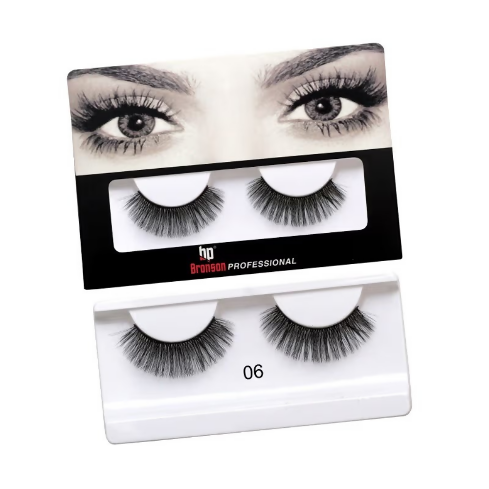 Bronson Professional 3D Effect Long and Natural Look False Eyelashes - 06 | Grocsy