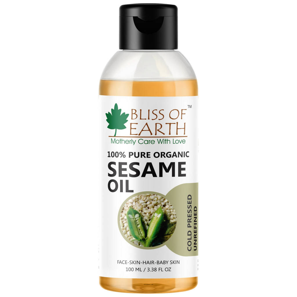 Bliss of Earth 100% Pure Organic Sesame Oil | Grocsy