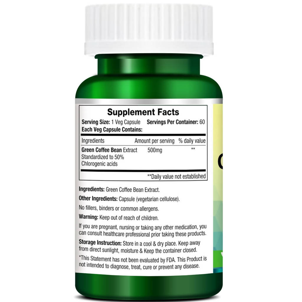 Morpheme Remedies Green Coffee Beans Veg Capsules | Grocsy