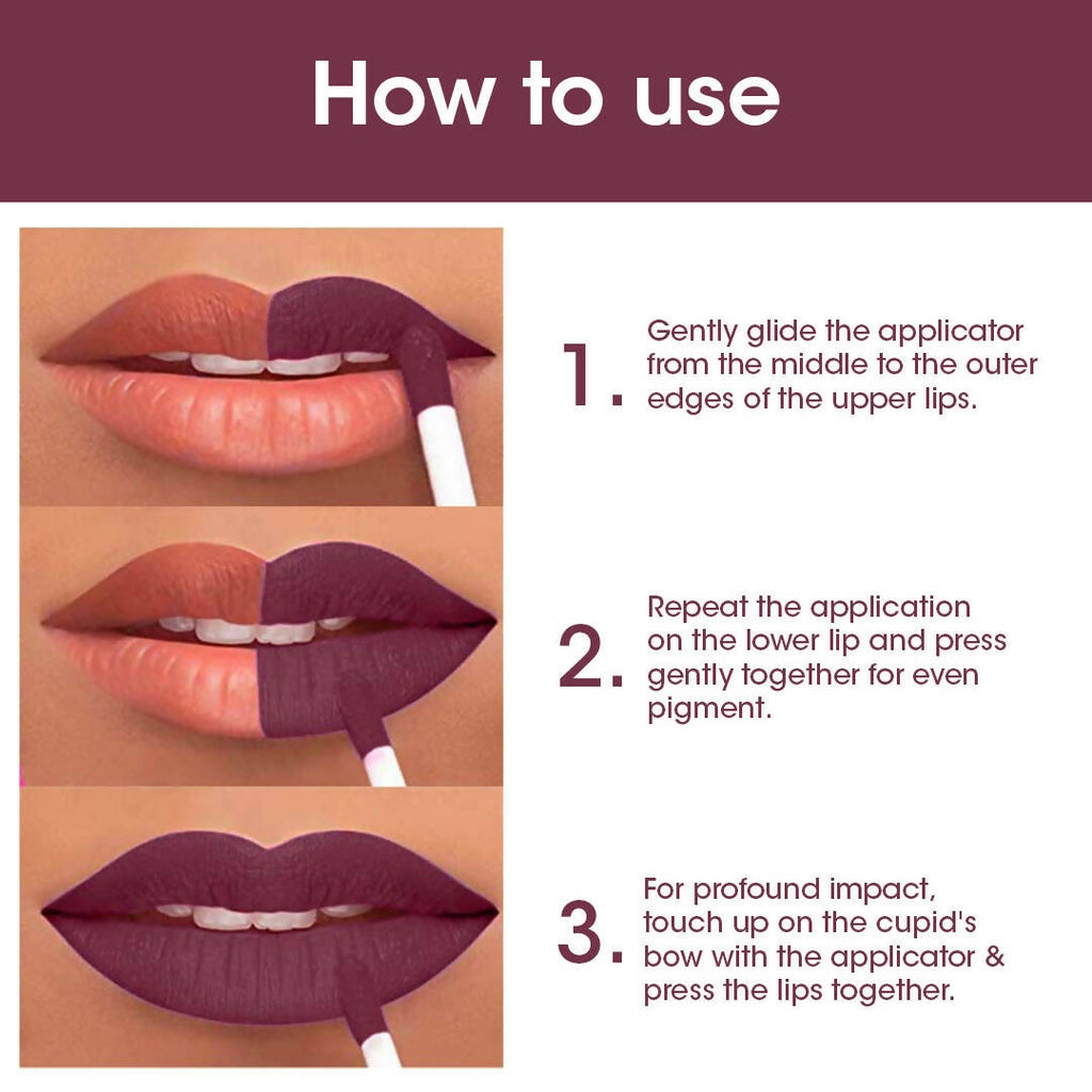 TAC - The Ayurveda Co. Liquid Matte Velvet Mauve Lipstick | Grocsy