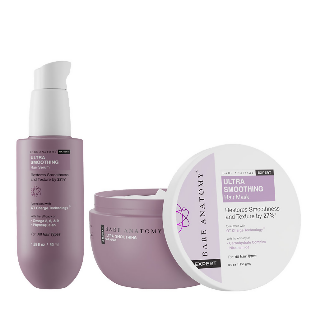 Bare Anatomy Expert Ultra Smoothing Hair Mask & Serum Duo | Grocsy