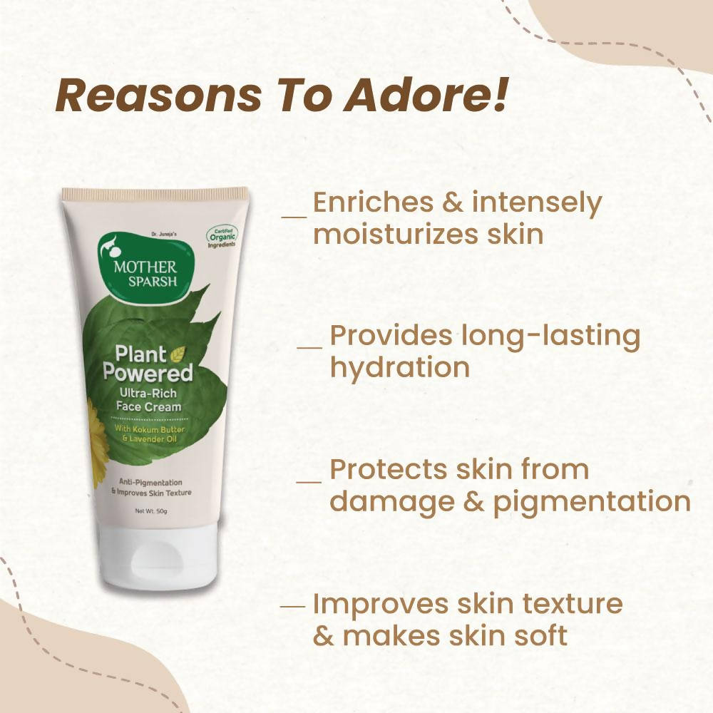 Mother Sparsh Plant Powered Ultra-Rich Face Cream | Grocsy