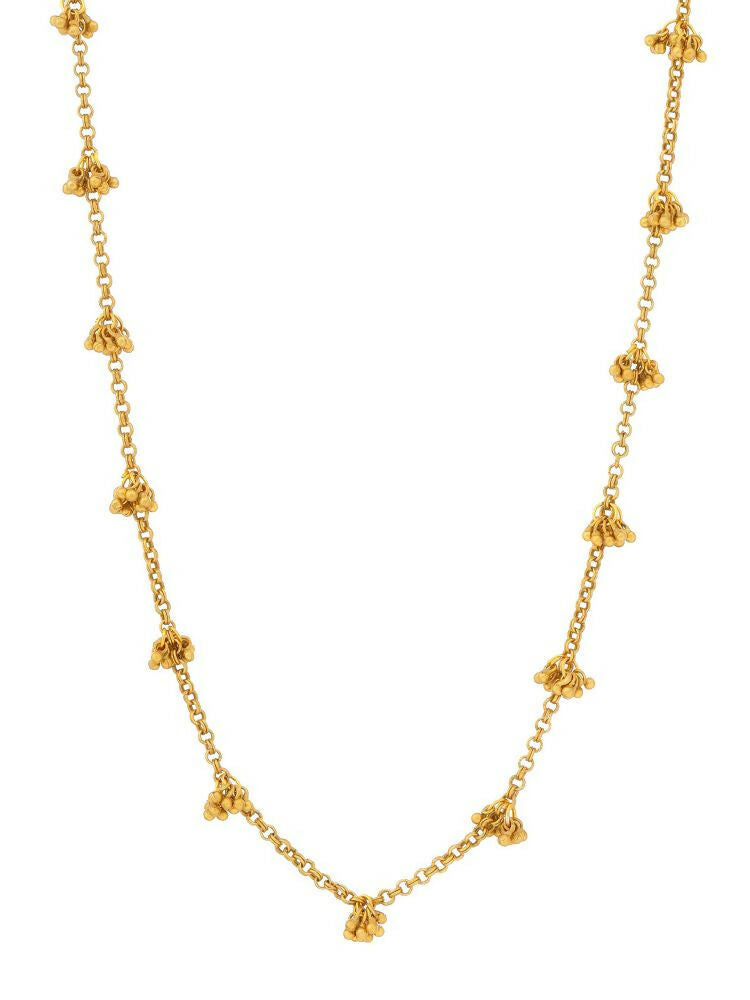 Brass Antique Polish Necklace - Ruby Raang | Grocsy