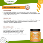 OurHerb Pure & Natural Orange Peel Powder For Face Pack With Vitamin C & Antioxidants | Grocsy