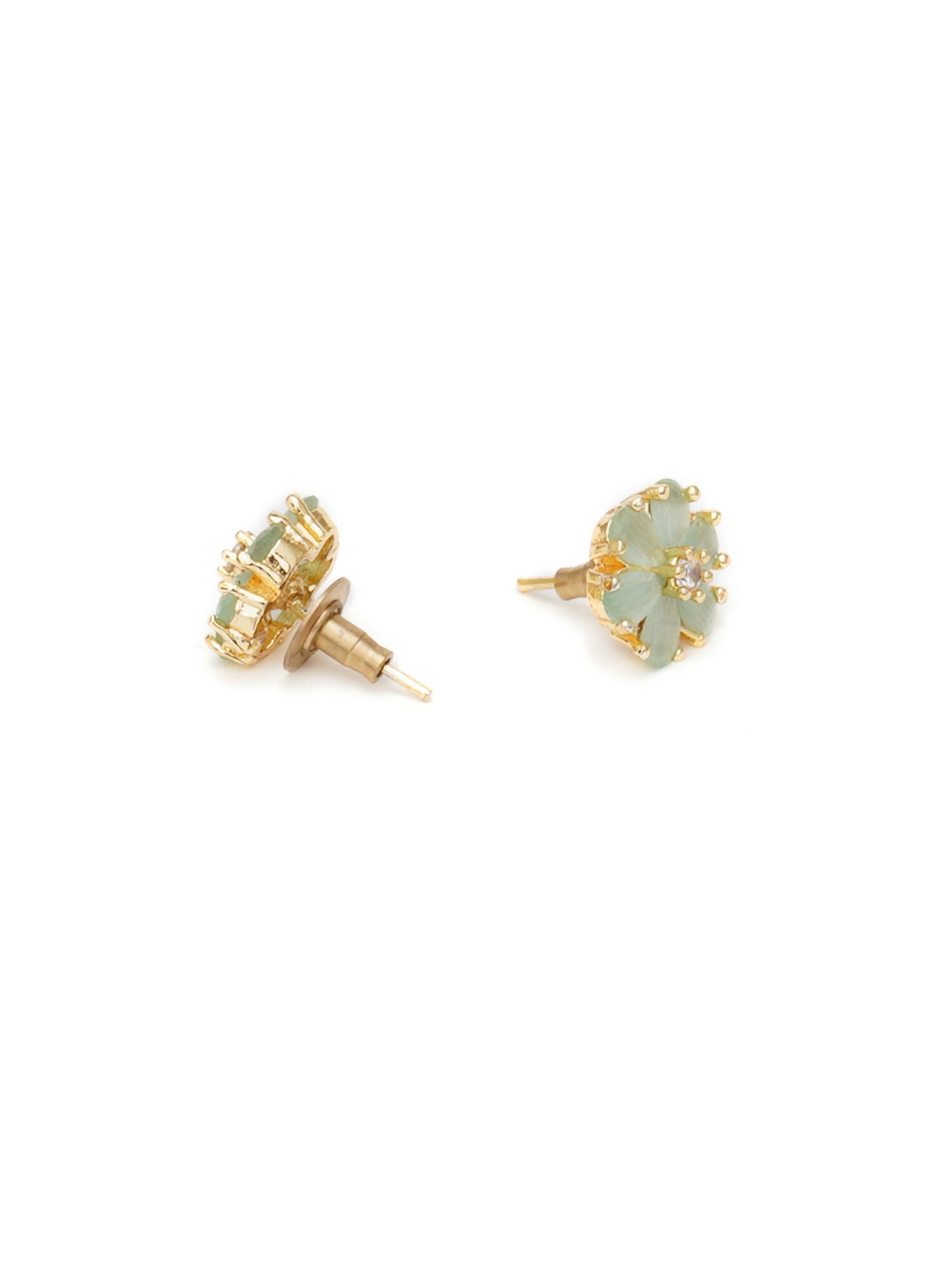 stone stud (Gold) - Ruby Raang | Grocsy