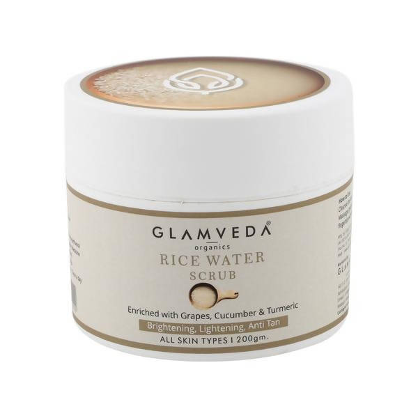 Glamveda Rice Water Brightening Scrub | Grocsy
