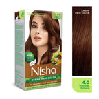 Nisha Creme Hair Color for Women - Natural Brown | Grocsy