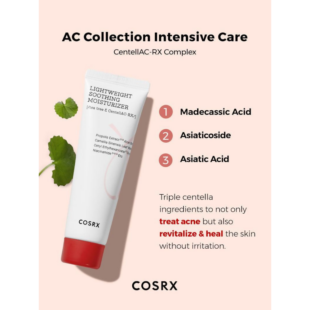Cosrx AC Collection Lightweight Soothing Moisturizer | Grocsy
