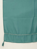FIORRA Women's Teal Green Crepe Straight Kurta Skirt With Dupatta | Grocsy
