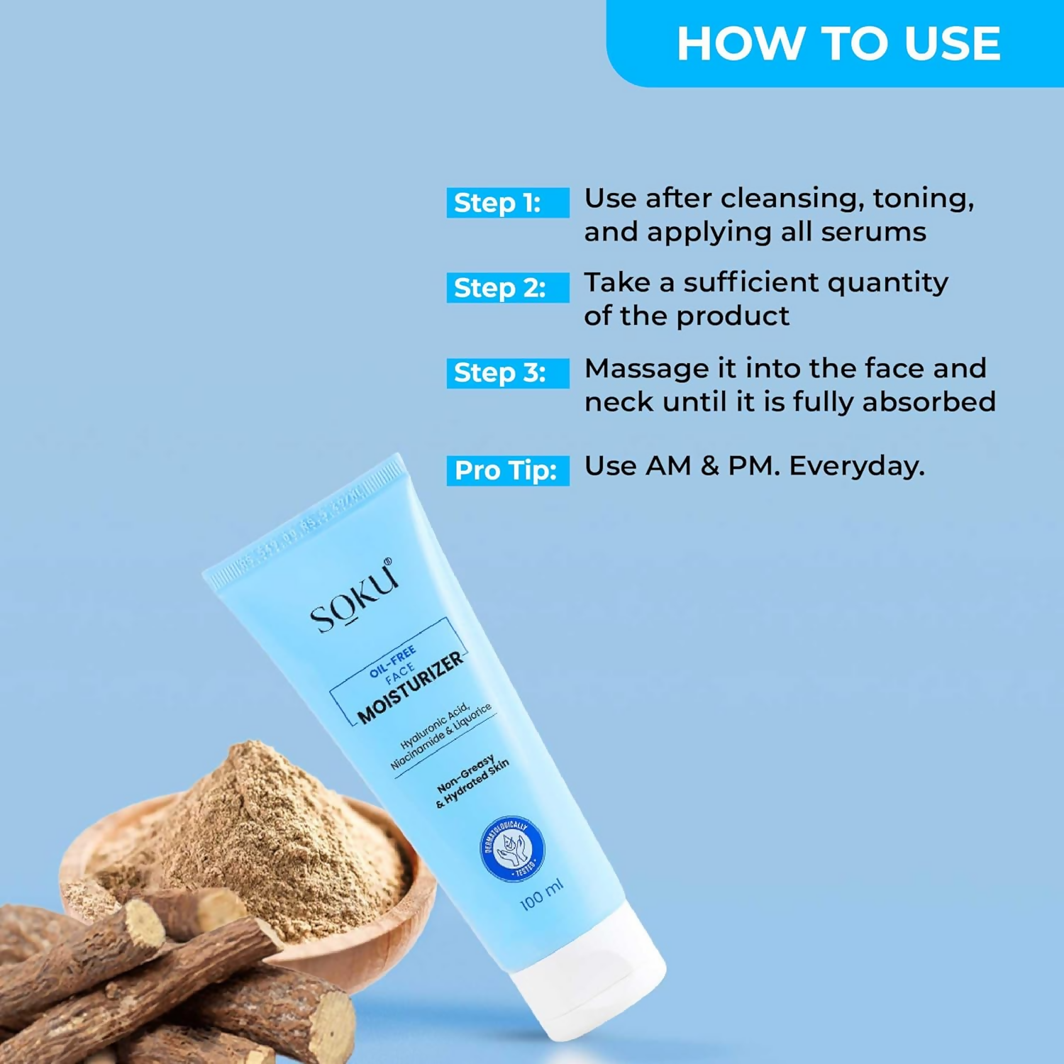 SOKU Oil Free Face Moisturizer Cream | Grocsy