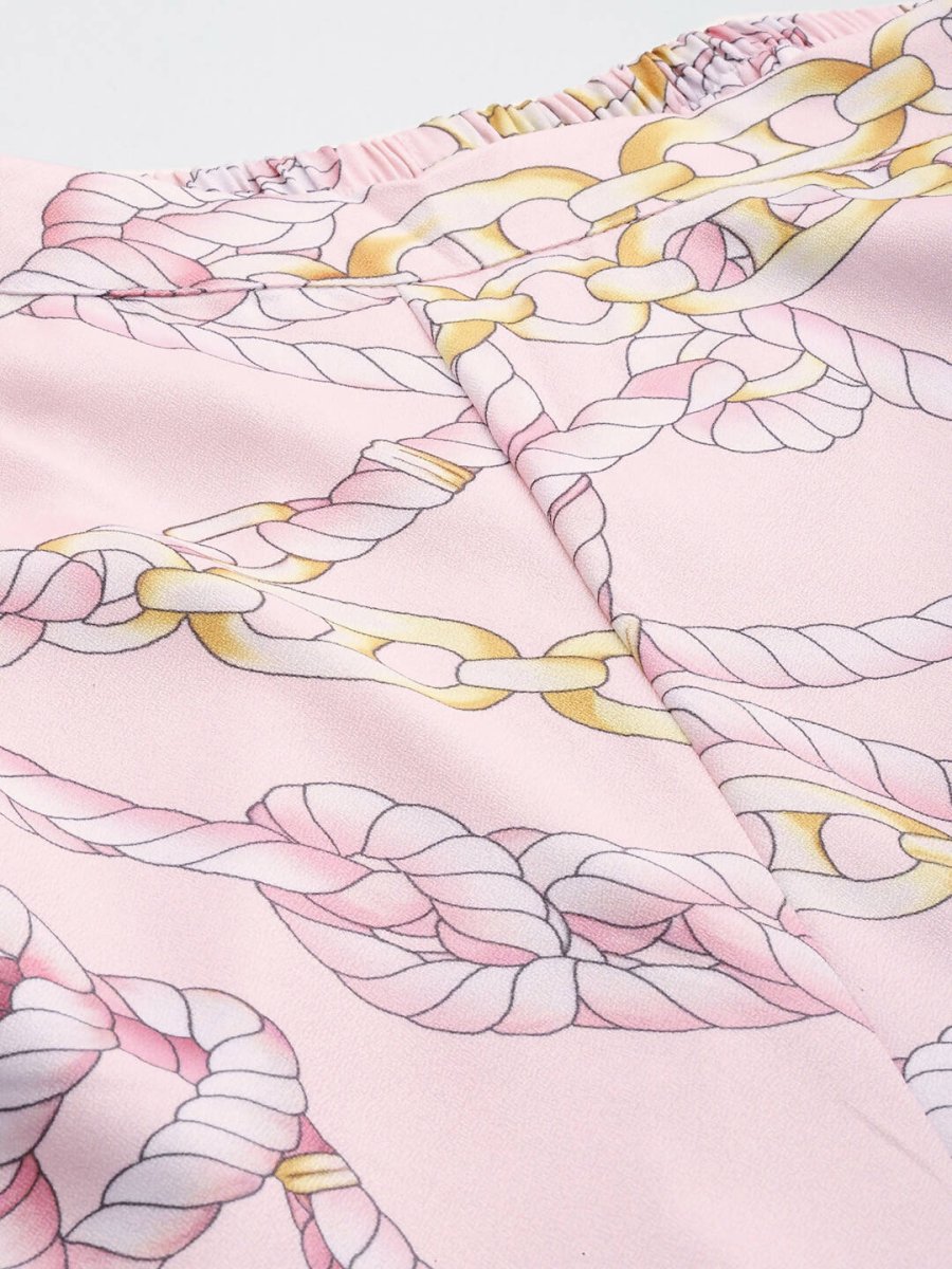 Ahalyaa Women's Traditional Wear Co-ords - Pink | Grocsy