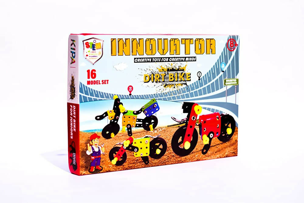Kipa Model Building Metal Construction Based Educational Creative Toys for Creative Minds Kit Dirt Bikes for Juniors | Grocsy