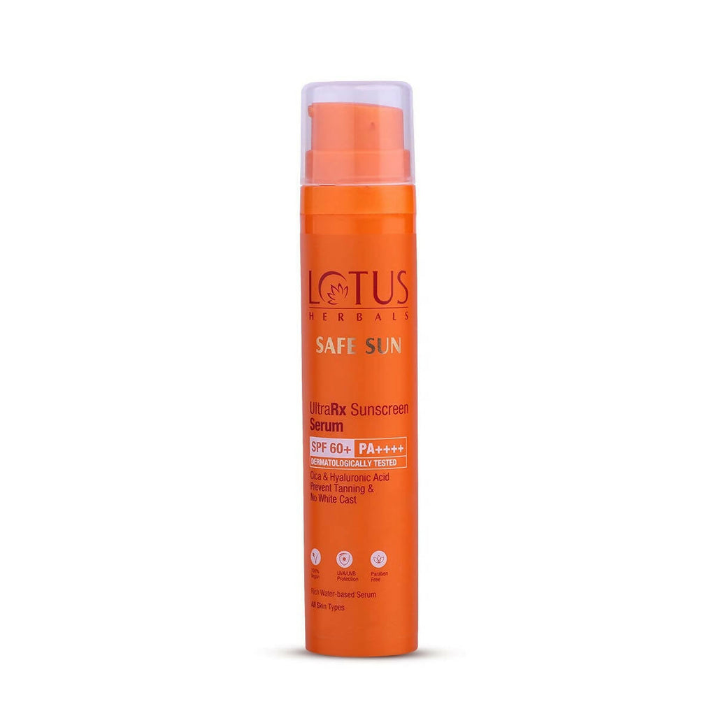 Lotus Herbals Safesun UltraRX Sunscreen Serum SPF 60 PA++++ | Grocsy