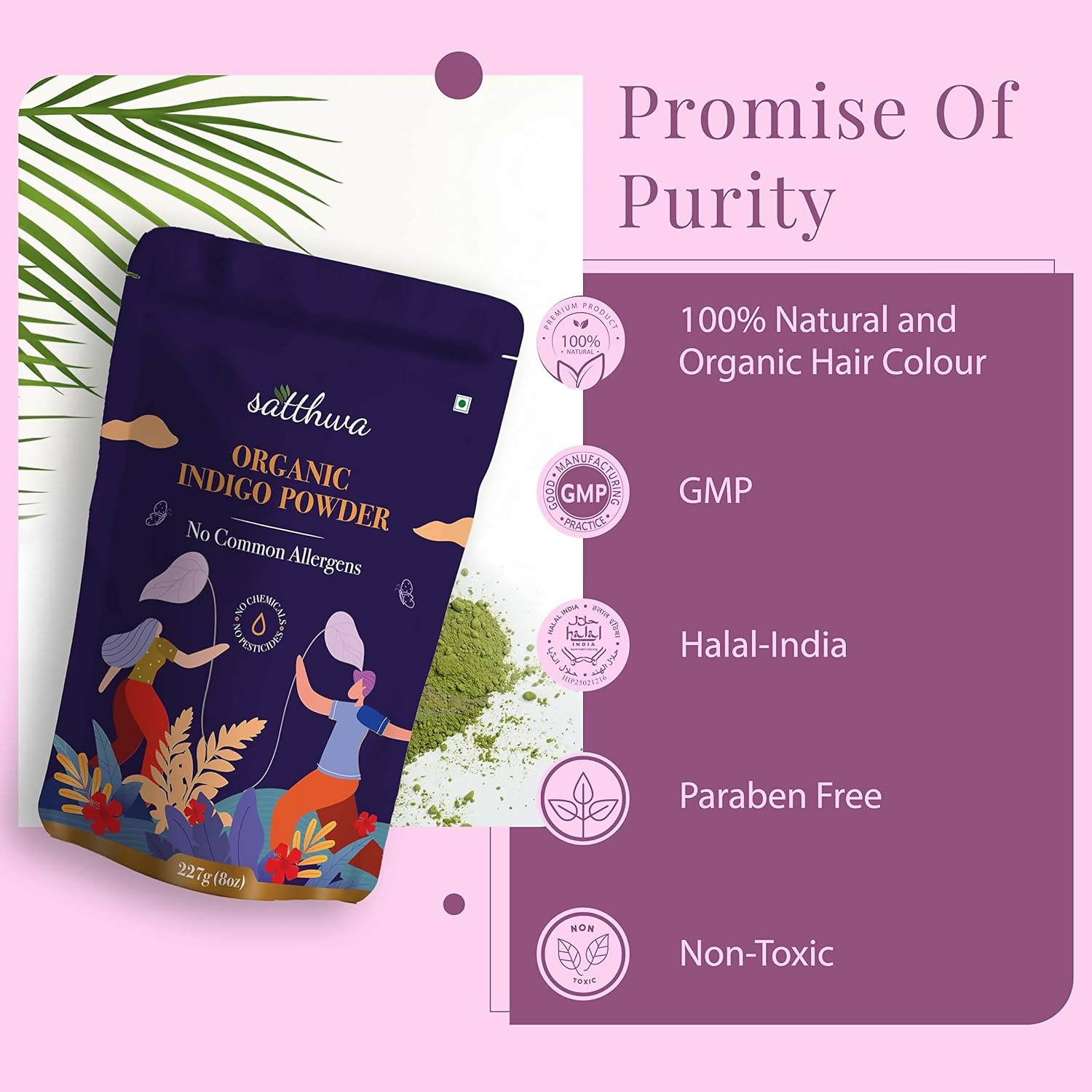 Satthwa Organic Indigo Powder | Grocsy