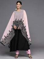 Ahalyaa Women's Traditional wear Kurta - Black | Grocsy