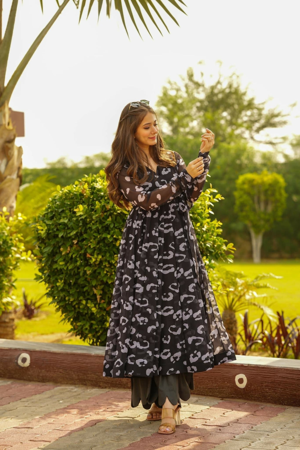 Aayaa Georgette Suit With Heavy Digital Print - Multi Color | Grocsy