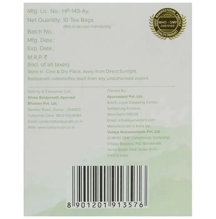 Baidyanath Jhansi Ayurvedant Vital-Tea Bags | Grocsy