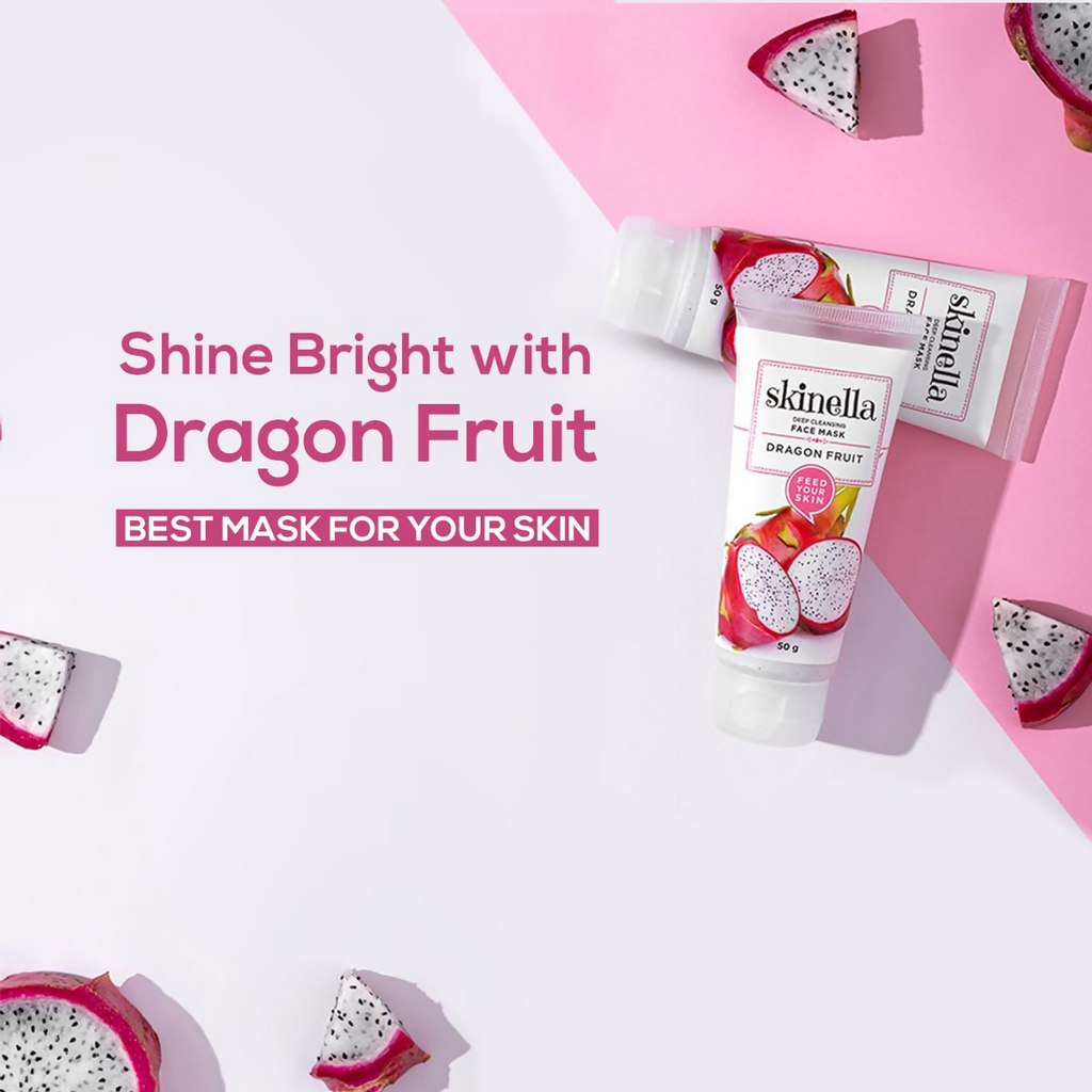 Skinella Dragon Fruit Instaglow Paste Face Mask | Grocsy