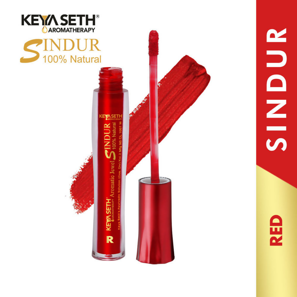 Keya Seth Aromatherapy 100% Natural Liquid Sindoor - Red | Grocsy