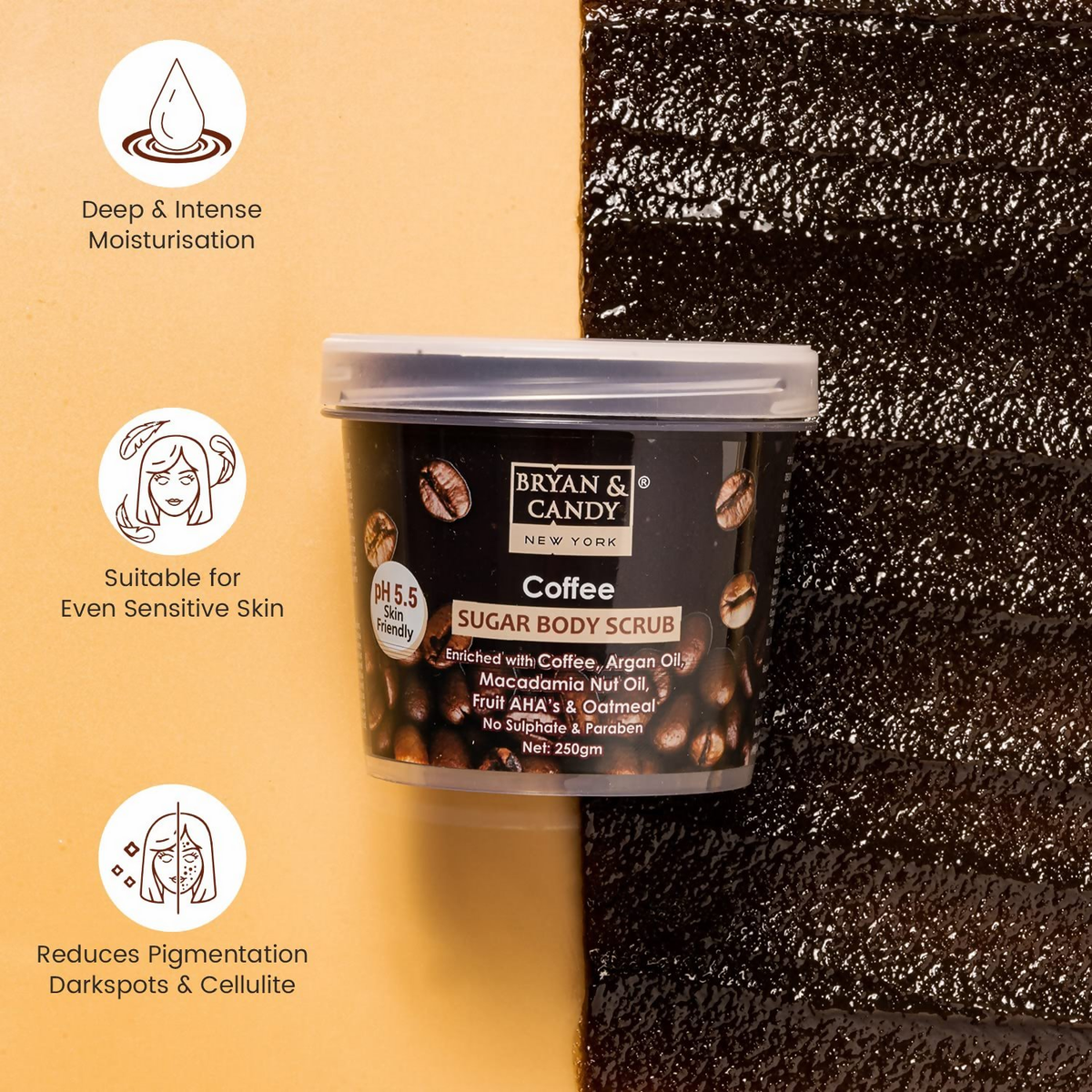 Bryan & Candy Coffee Sugar Body Scrub | Grocsy