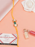 Designer kundan Rakhi - Ruby Raang | Grocsy