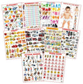 Dreamland Educational Charts - Combo 4 (10 Charts) : Children Early Learning Laminated Chart | Grocsy