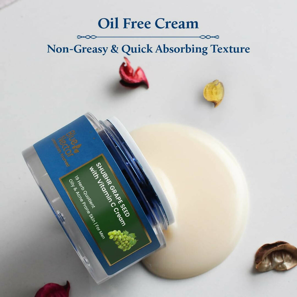 Blue Nectar Shubhr Grape Seed with Vitamin C Face Cream | Grocsy