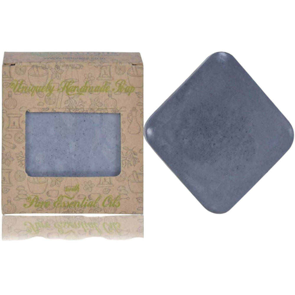 Naturalis Essence Of Nature Handmade Activated Charcoal Soap With Natural Tea Tree & Frankincense Essential Oil Soap | Grocsy