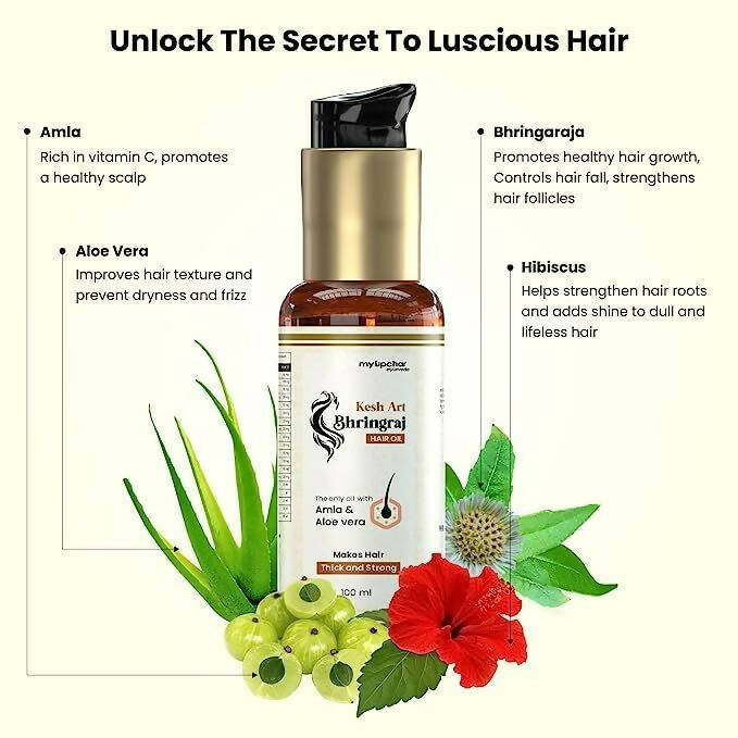 myUpchar Ayurveda Kesh Art Bhringraj Hair Growth Oil | Grocsy
