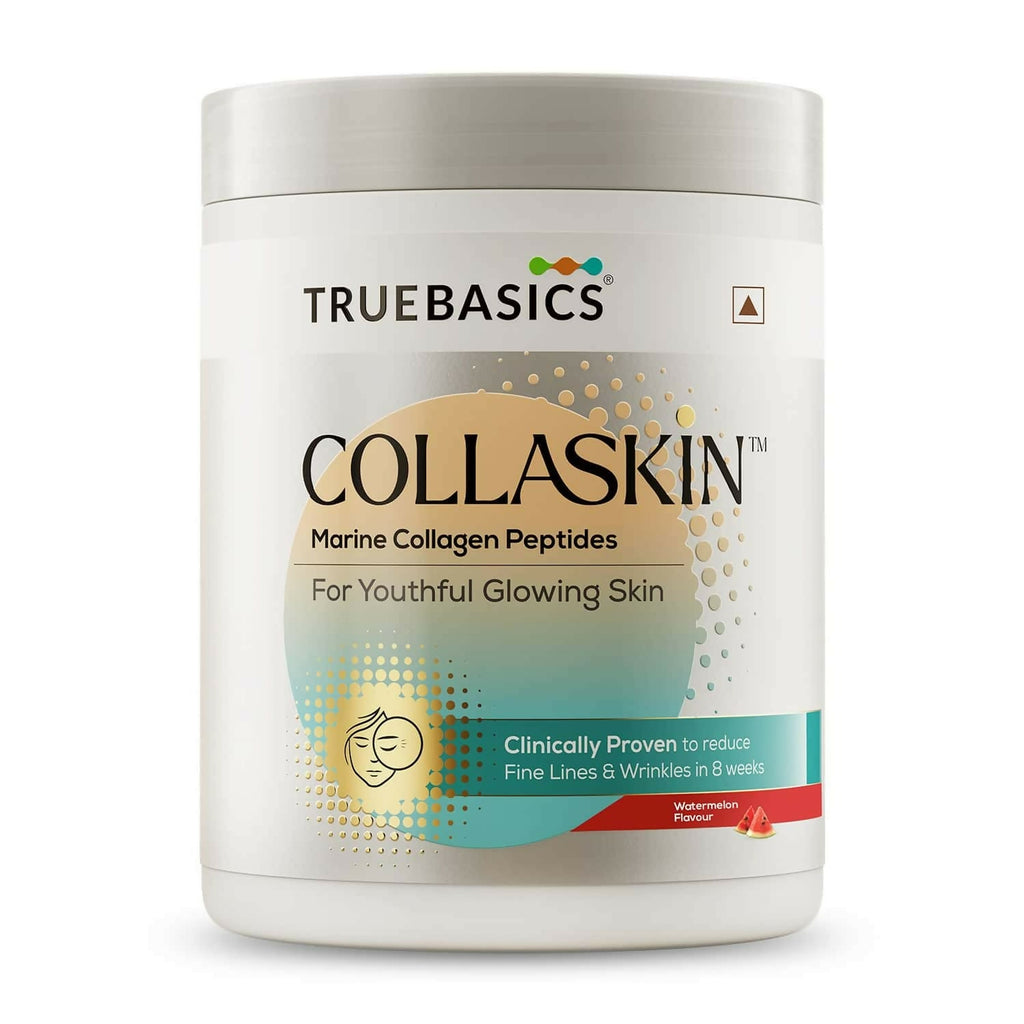 TrueBasics Collaskin Marine Collagen Peptides For Youthful Glowing Skin - Watermelon | Grocsy