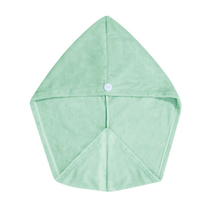 Nykaa Naturals Microfiber Hair Wrap for Frizz Free & Shiny Hair - Green | Grocsy