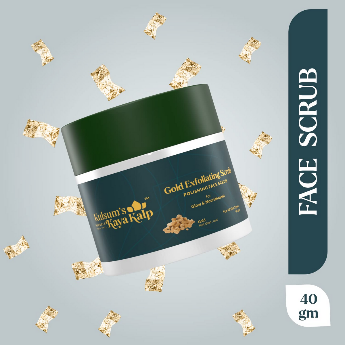 Kulsum's Kaya Kalp Gold Exfoliating Scrub For Glow & Nourishment | Grocsy