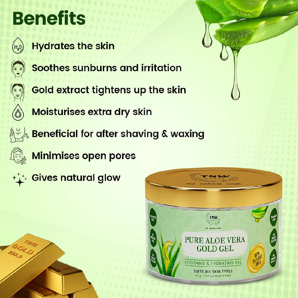 The Natural Wash Pure Aloe Vera Gold Gel | Grocsy