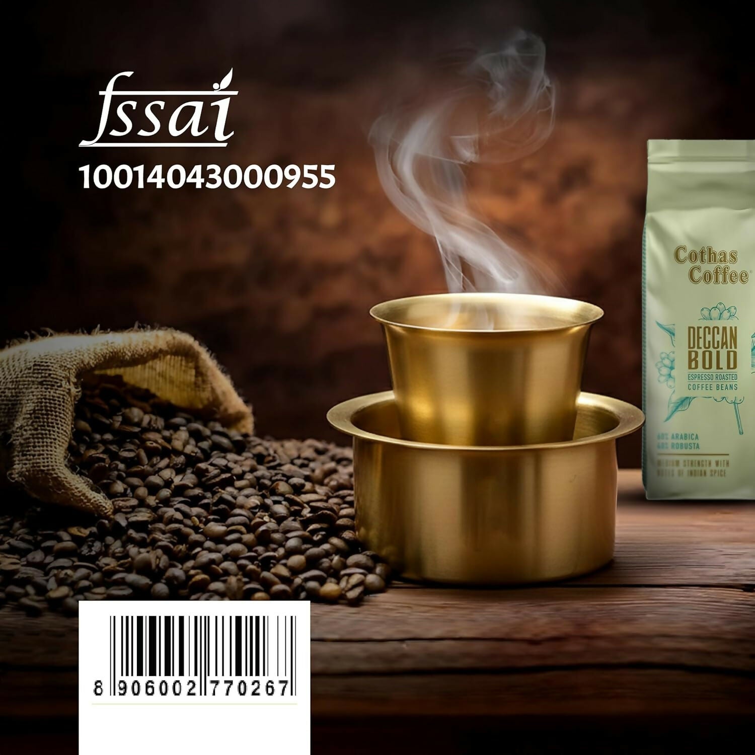 Cothas Coffee Deccan Bold Espresso Roasted Coffee Beans | Grocsy