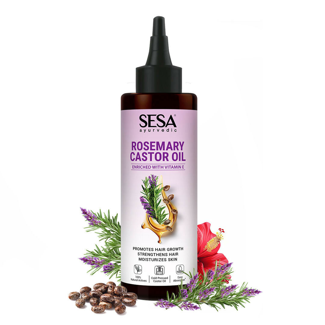 Sesa Ayurvedic Rosemary Hair Oil With Castor Oil | Grocsy