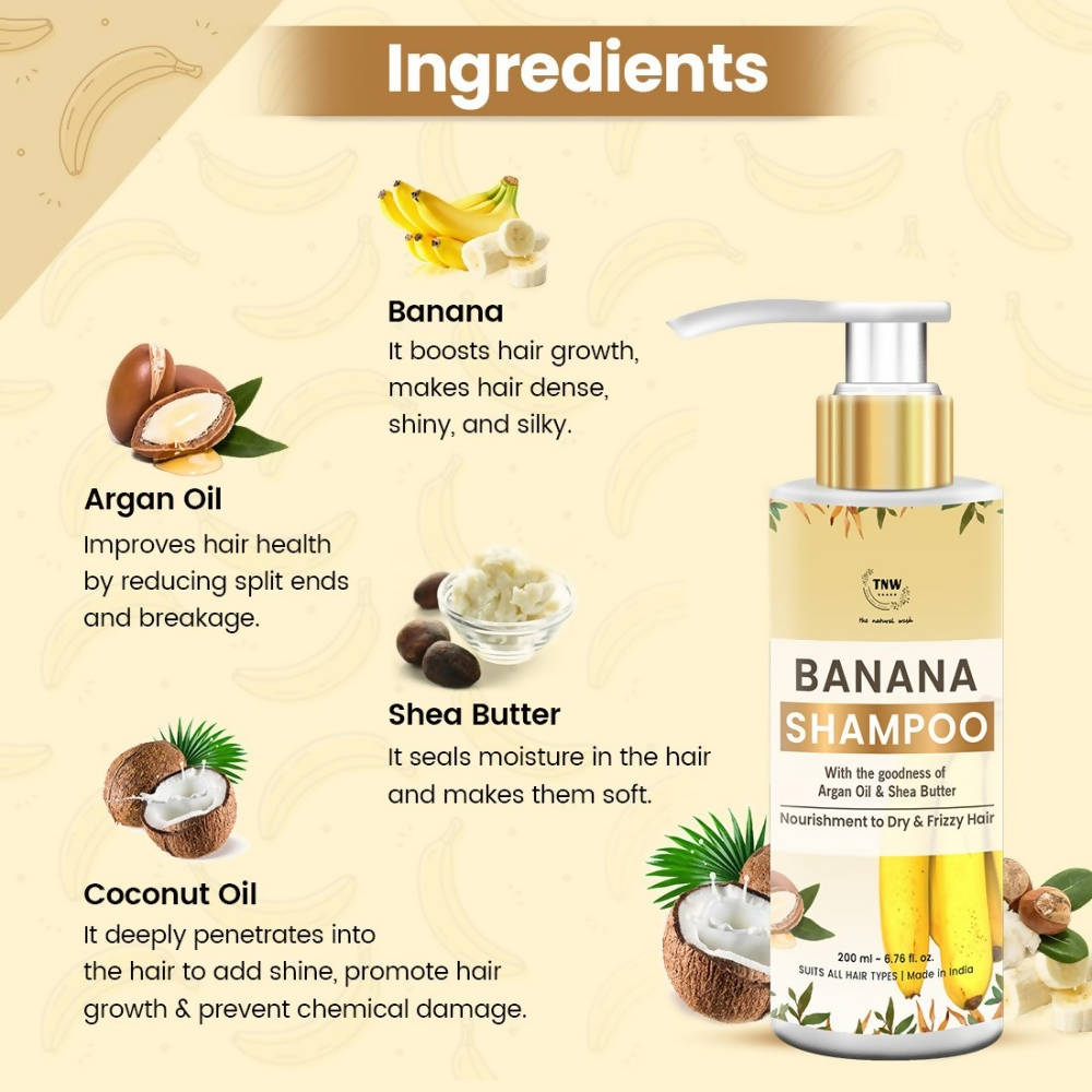 The Natural Wash Banana Shampoo | Grocsy