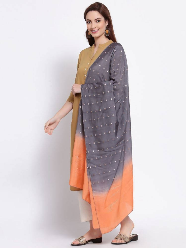 Myshka Women's Latest Multi Colour Cotton Silk Printed Casual Dupatta | Grocsy