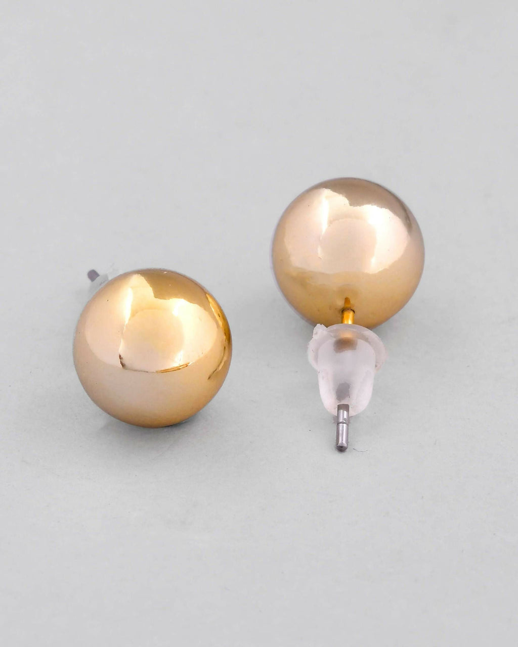 VOJ Gold-Polished Western Hasli with Studs Earrings Set | Grocsy