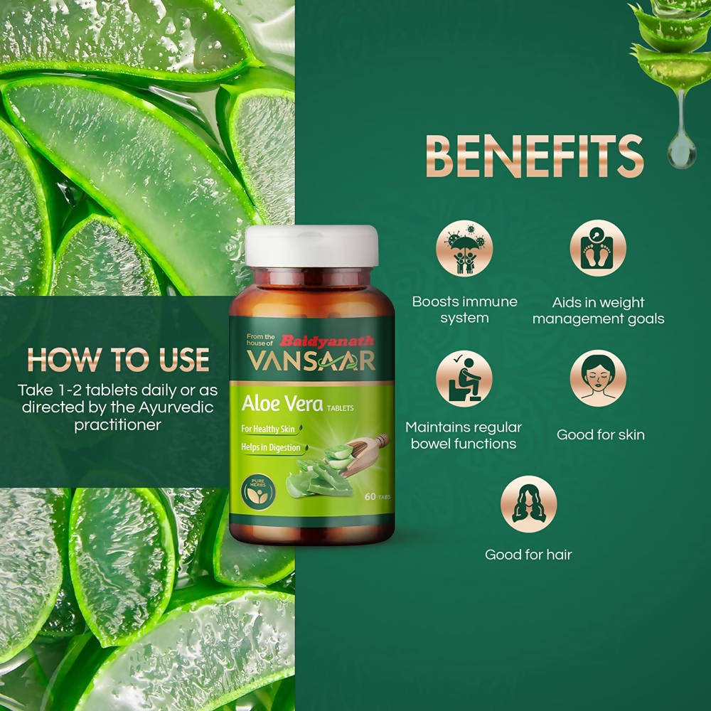Baidyanath Vansaar Aloe Vera Tablets | Grocsy