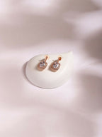Rose Gold Earrings- Ruby Raang | Grocsy
