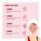 Kimayra Pomegranate + Beetroot Face Pack Powder For Brighter Skin Tone, Helps In Anti – Ageing & Natural Pink Blush | Grocsy