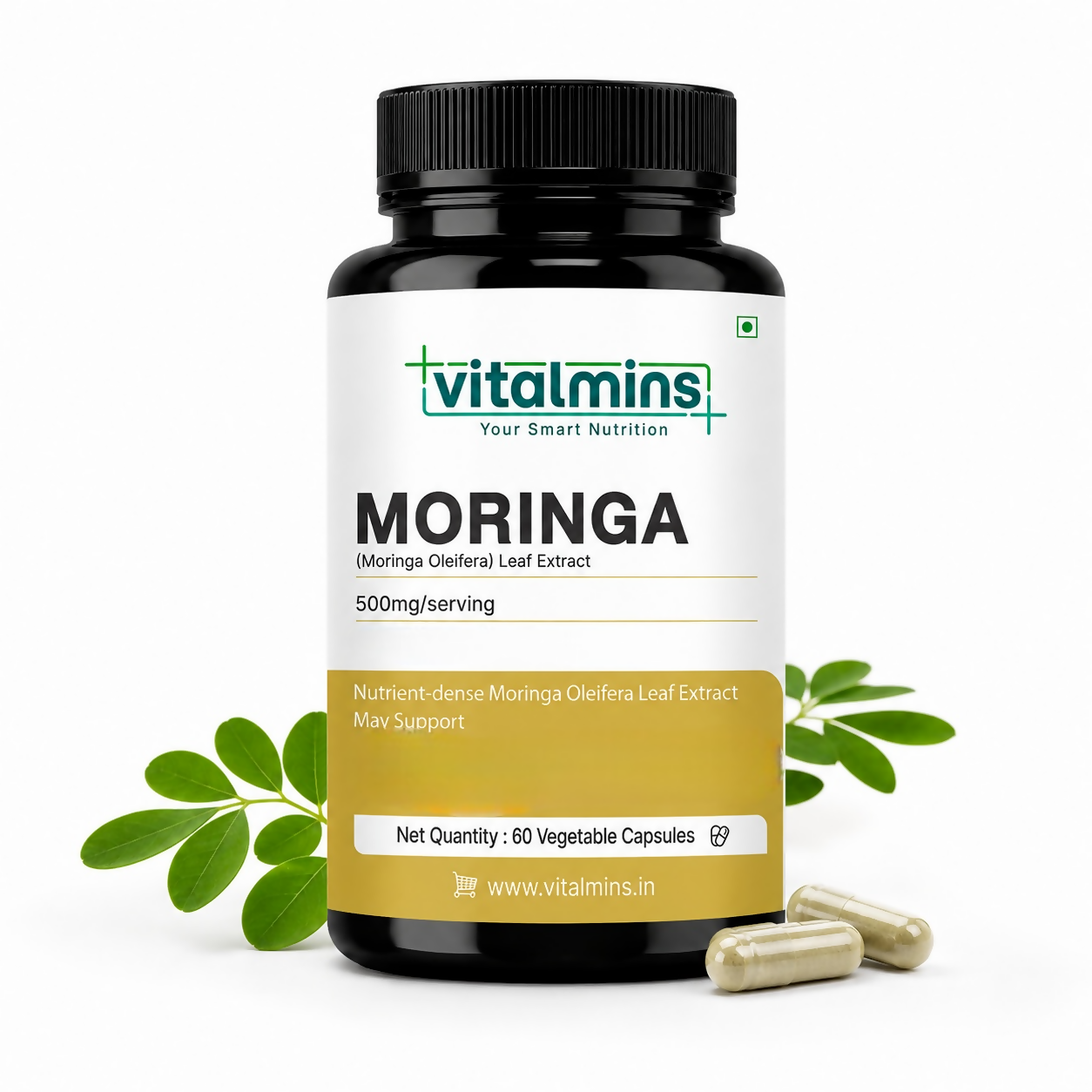 Vitalmins Moringa Oleifera Leaf Extract Capsules | Grocsy