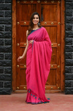 Very Much Indian Saadgi Pure Cotton Handloom Sarees With Intricate Borders | Grocsy