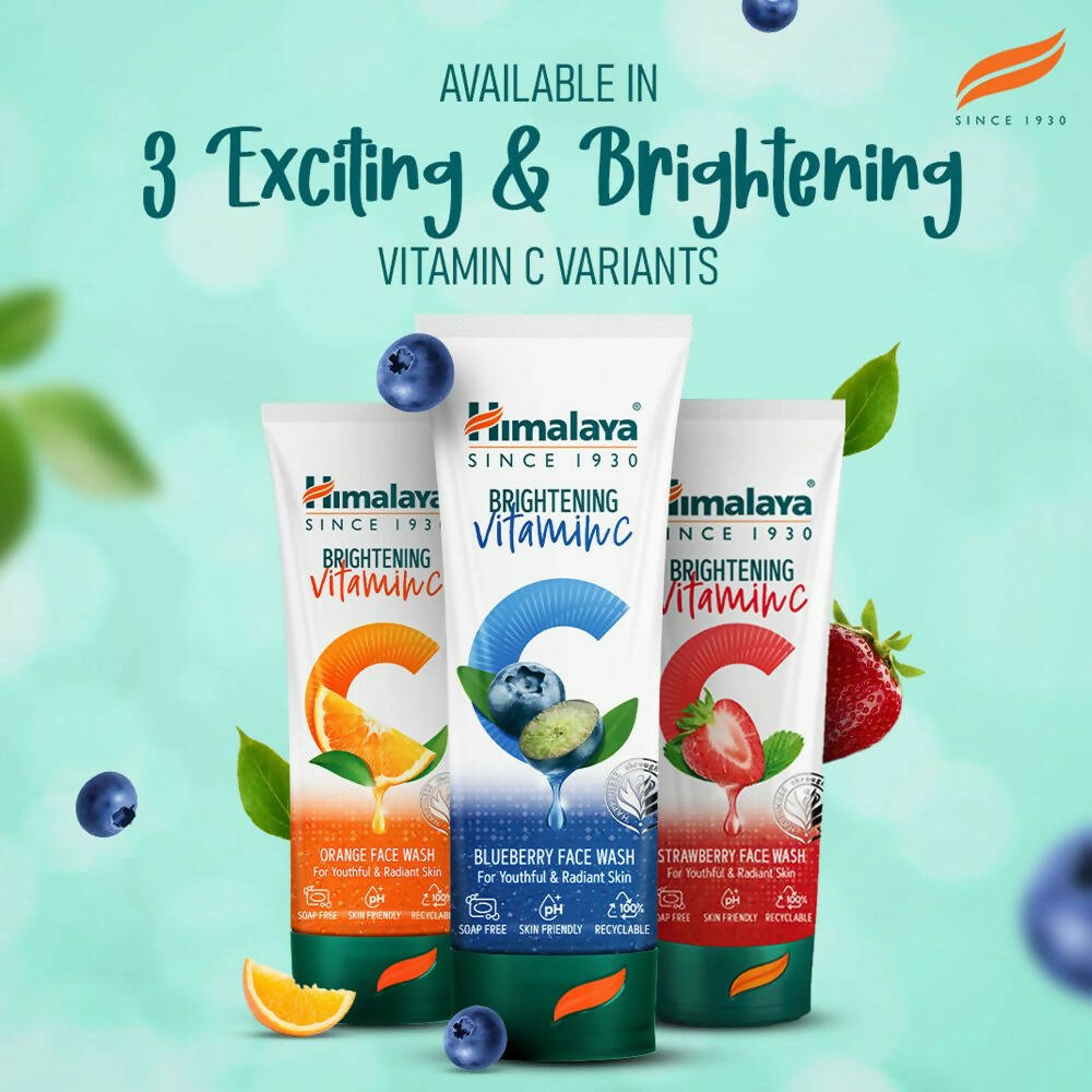 Himalaya Herbals Brightening Vitamin C Blueberry Face Wash | Grocsy