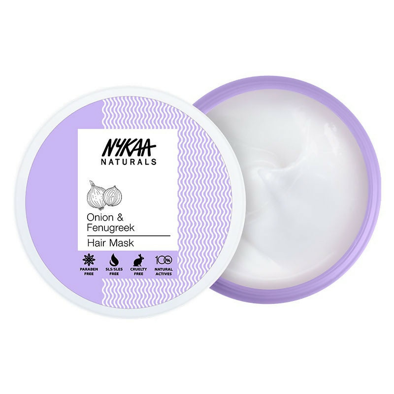 Nykaa Naturals Anti-Hair Fall Sulphate-Free Hair Mask With Onion & Fenugreek | Grocsy